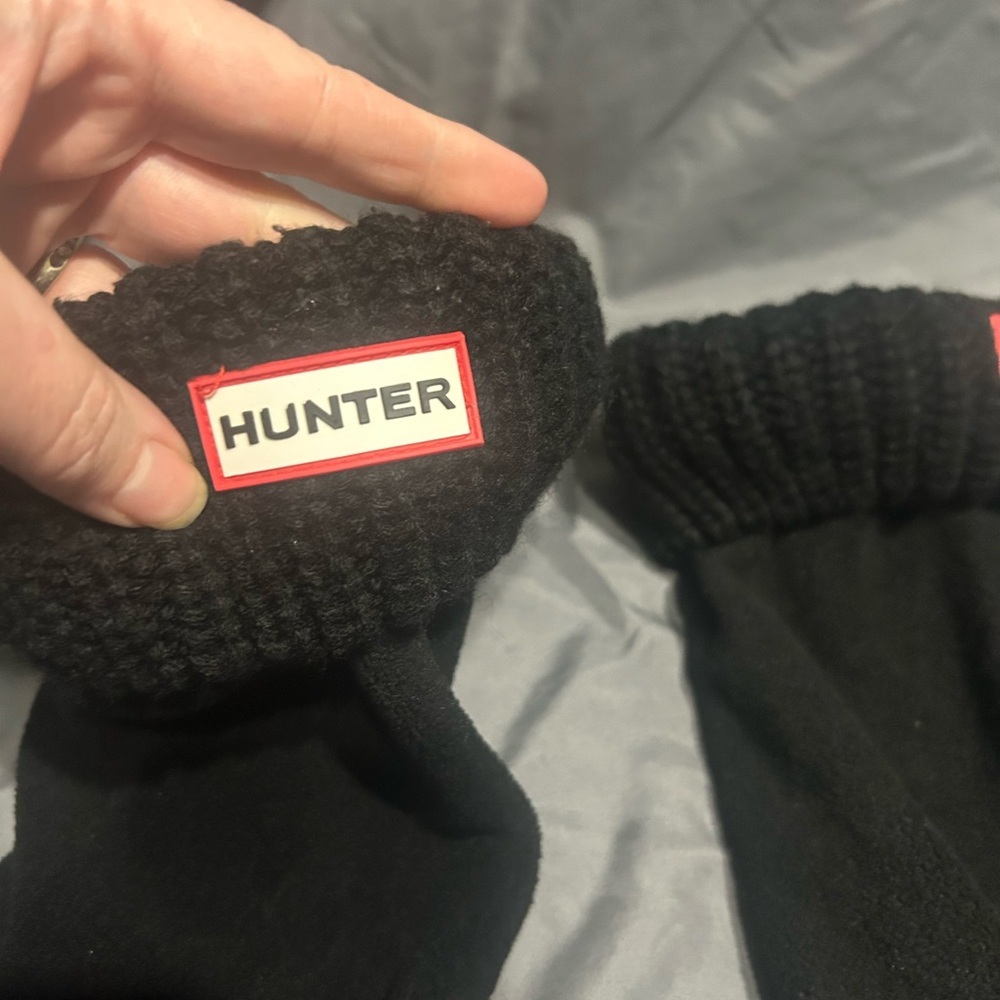 Hunter Boot Tall Black Socks Size M Rain boots Outdoor Spring Warm - Picture 2 of 6